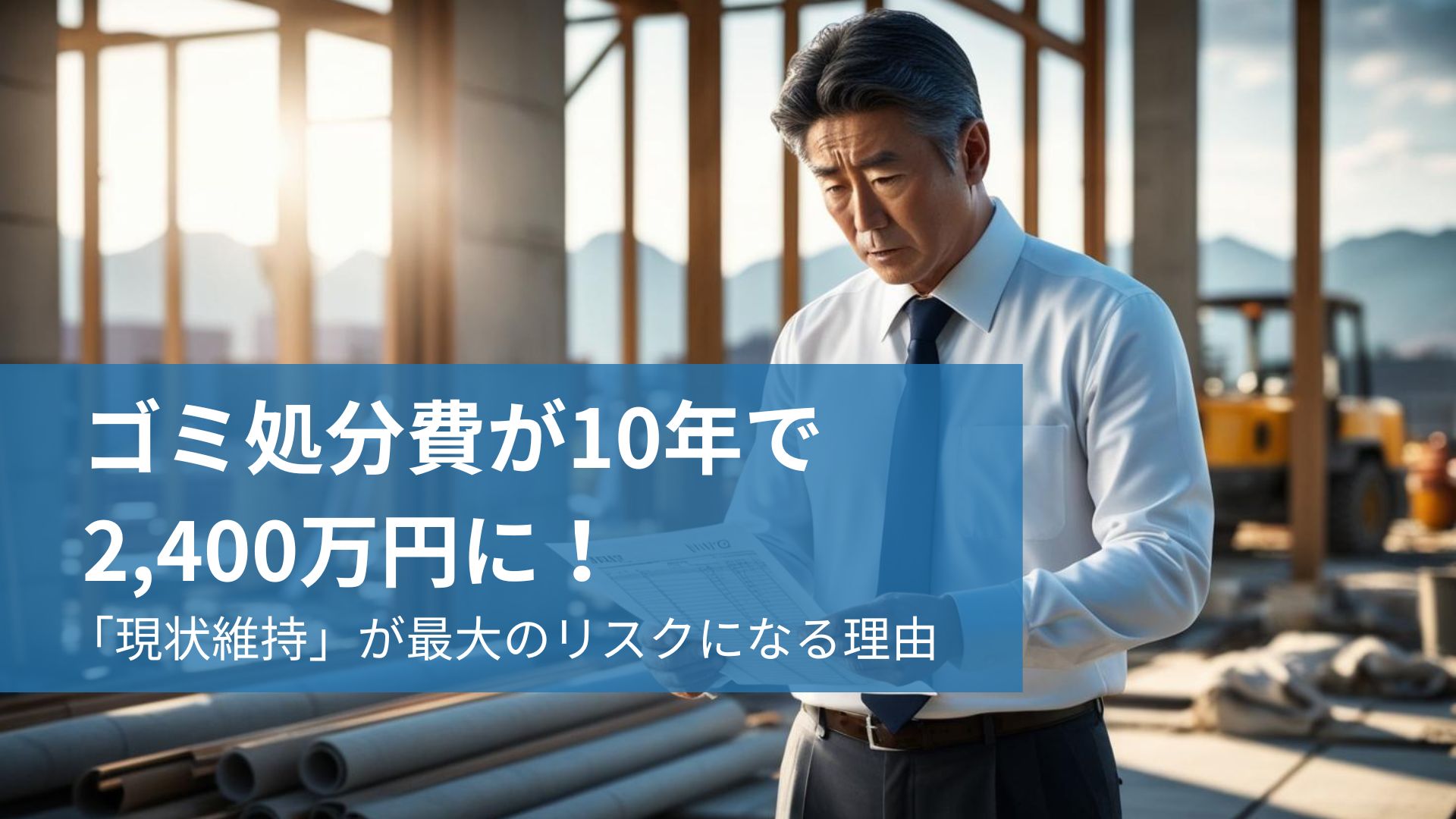 ゴミ処分費が10年で6,000万円に！